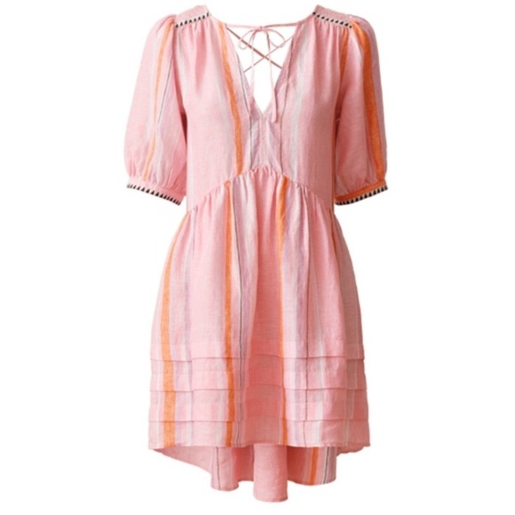 Lemlem x H&M Pink Linen Dress size XS - Picture 1 of 10